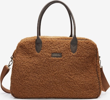 ESSENZA Travel Bag in Brown: front