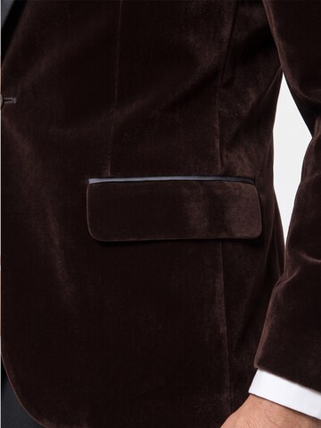 ALLTHEMEN Regular fit Suit Jacket 'Lichtung' in Brown