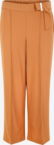 COMMA Wide leg Pleated Pants in Orange: front