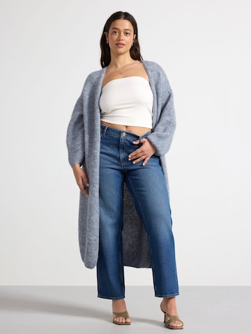 Lindex - Casaco de malha 'Ulla' em azul: frente