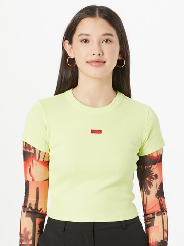 HUGO T-Shirt 'Deluisa' in Gelb: predná strana
