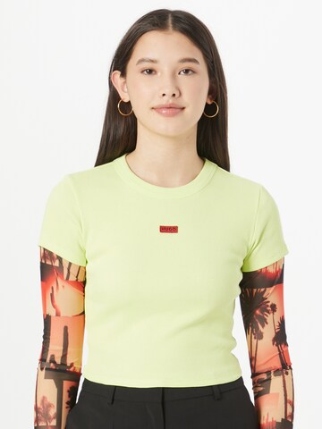 HUGO Red Shirt 'Deluisa' in Yellow: front