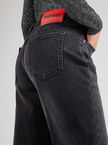HUGO - Loosefit Vaquero '937_8' en negro