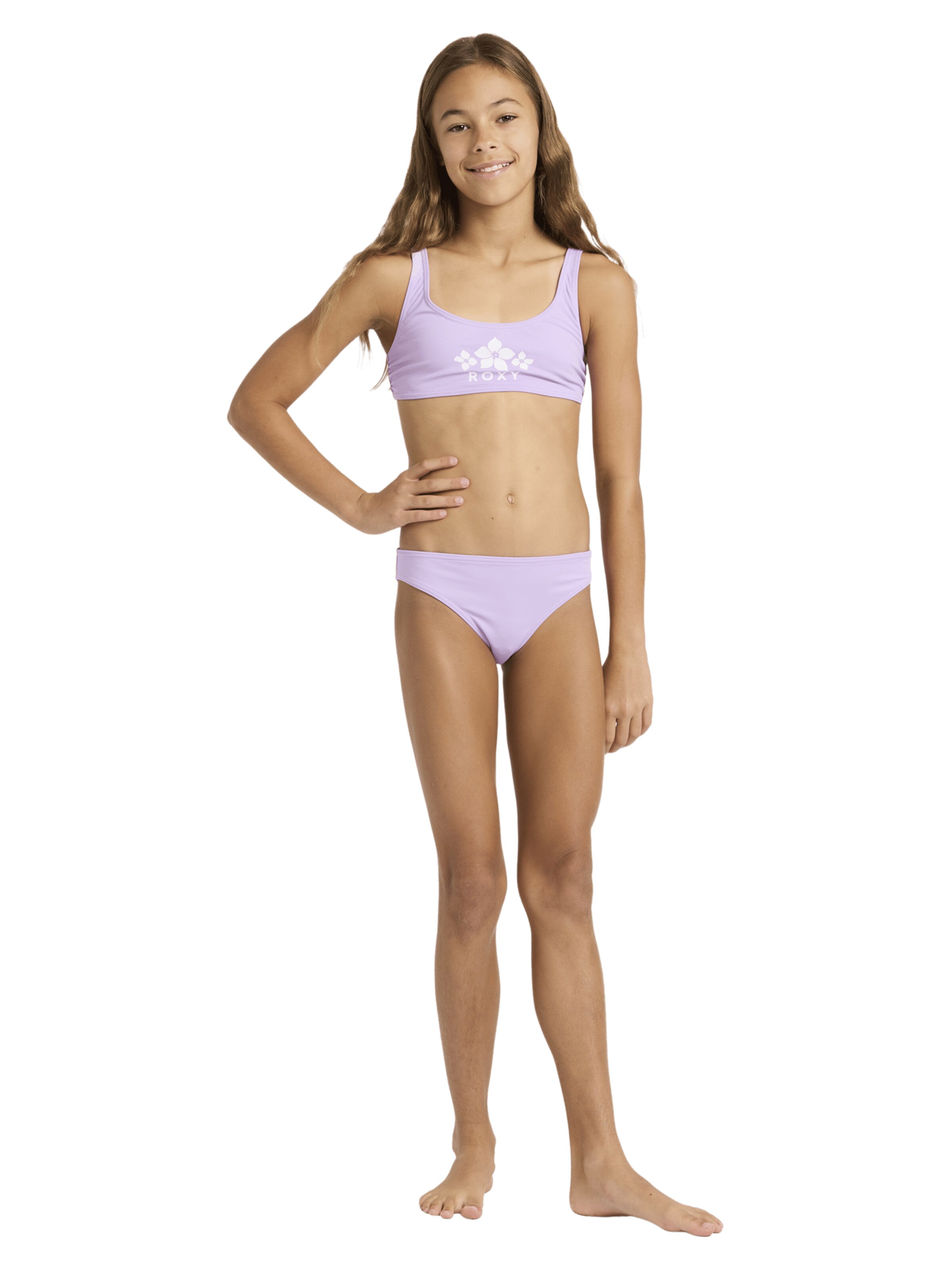 ROXY Bralette Bikini 'Solid Active' in Purple