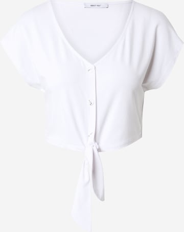 balta ABOUT YOU Marškinėliai 'Aurea': priekis