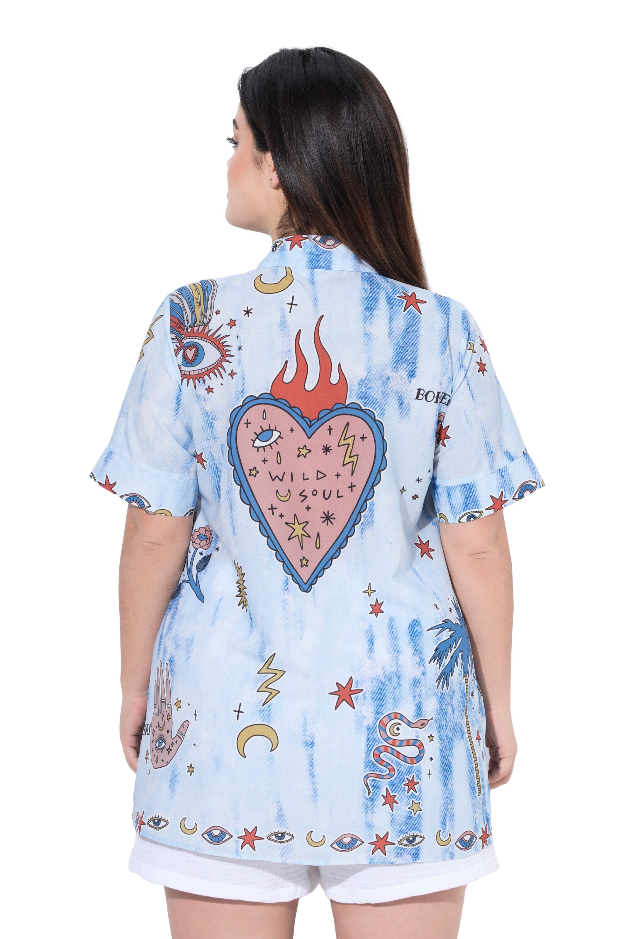 Angel of Style Blouse in Blue