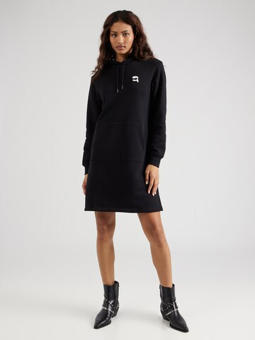Karl Lagerfeld Kleid 'Ikonik 2.0' in Schwarz: Vorderseite