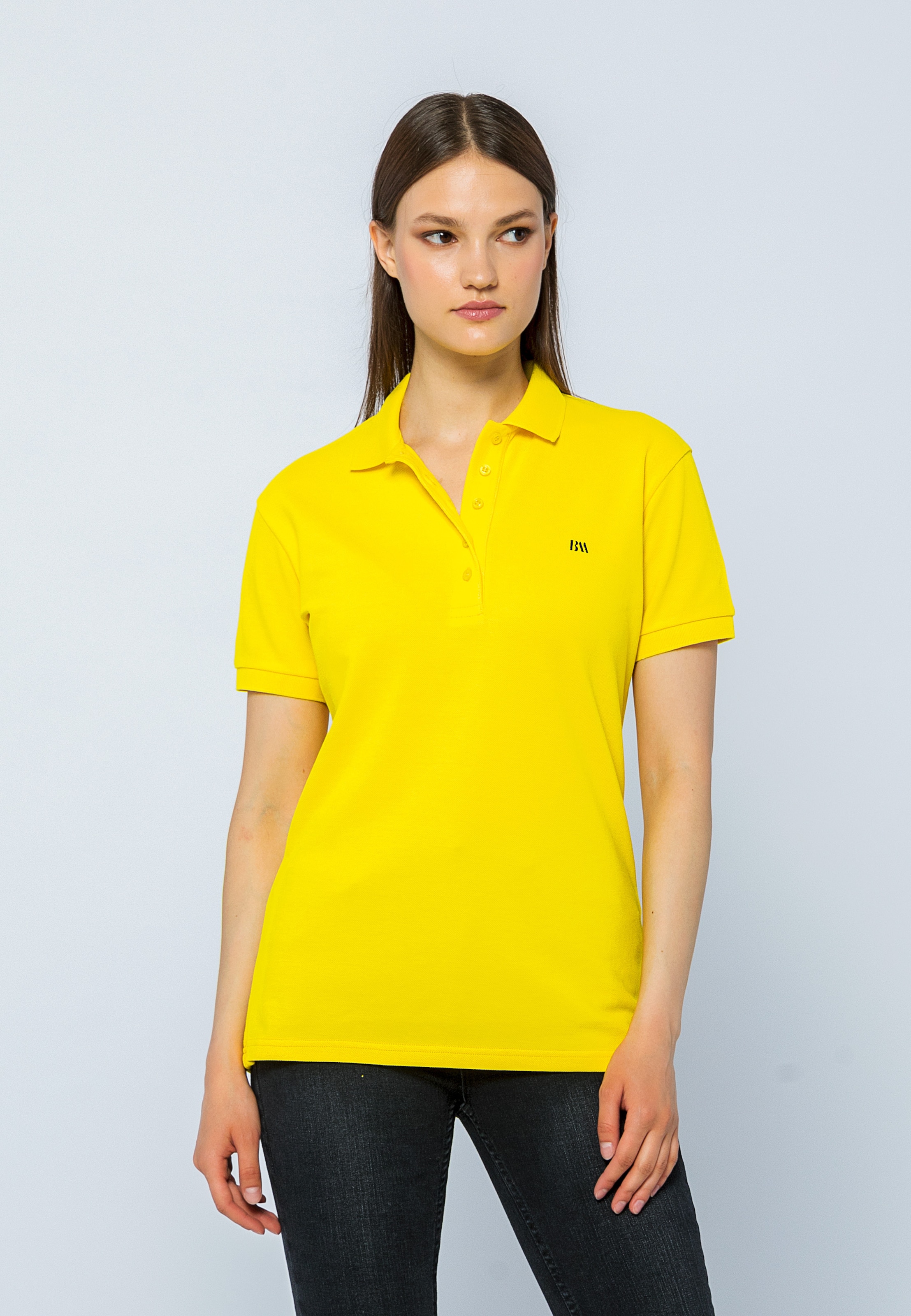 Gele polo dames hotsell