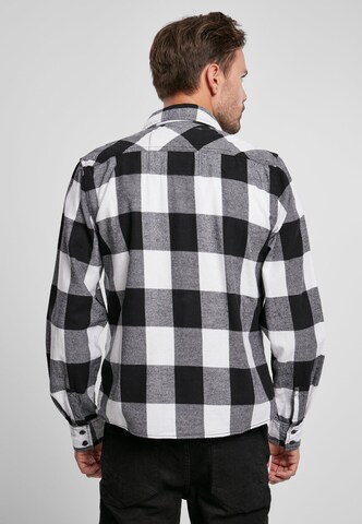 Brandit Regular fit Button Up Shirt in Black