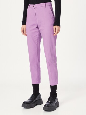 Regular Pantalon Sisley en violet : devant