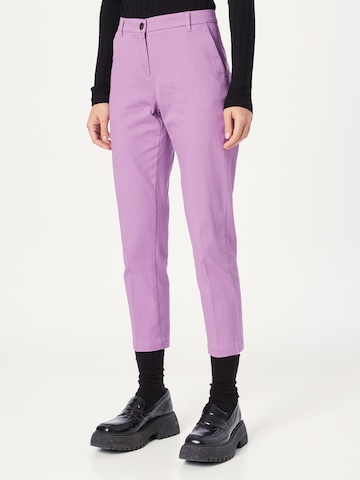 Regular Pantaloni de la Sisley pe mov: față