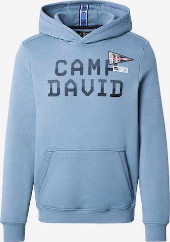 Felpa di CAMP DAVID in blu: frontale