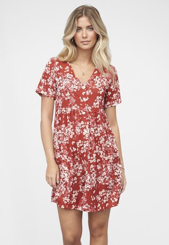 Cloud5ive Kleid in Rot: Vorderseite