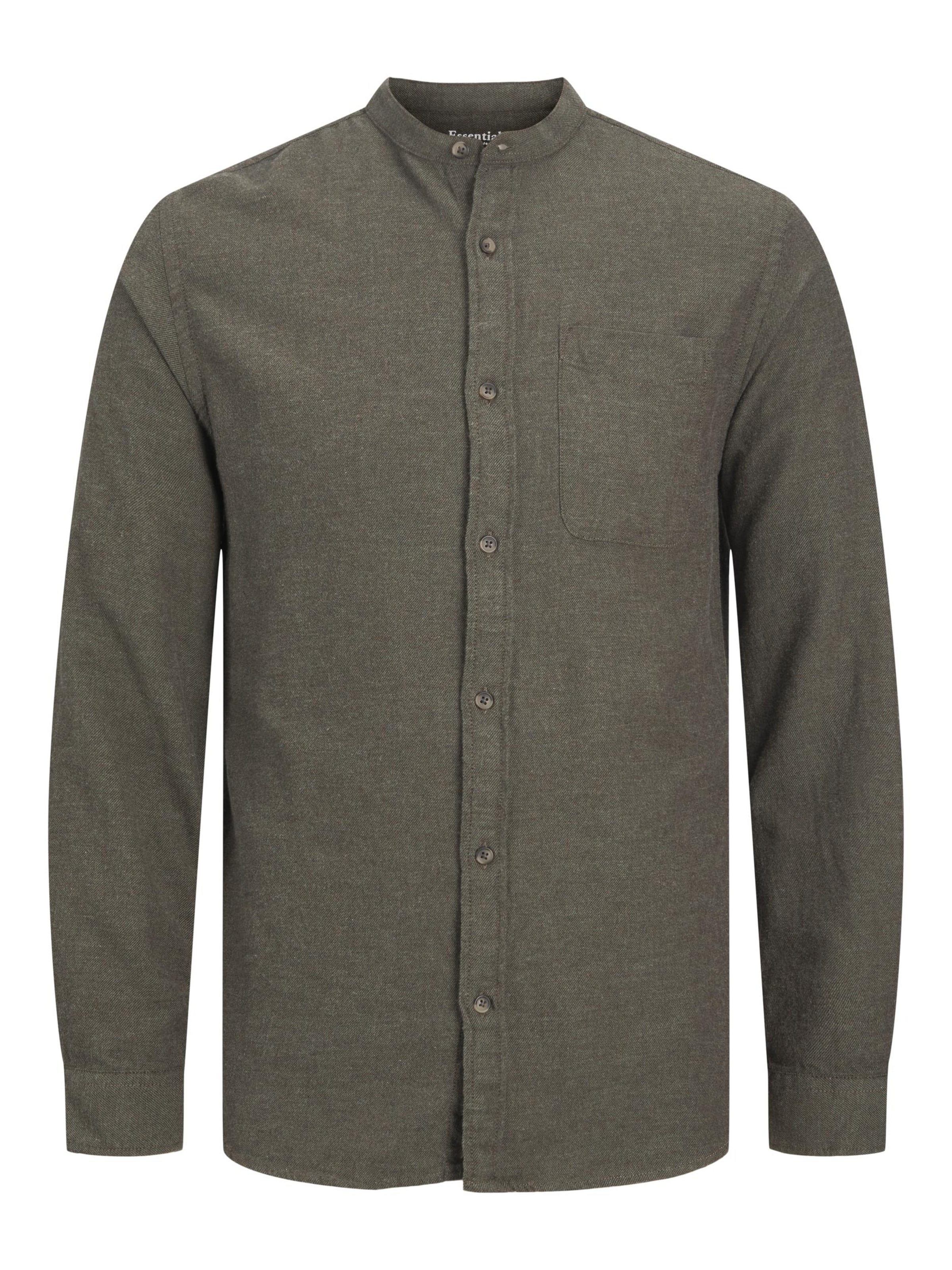 JACK & JONES Button Up Shirt 'JJBand' in Green: front