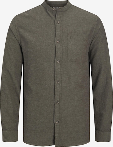 JACK & JONES Comfort fit Button Up Shirt 'Band' in Green: front
