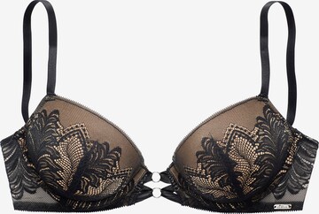 LASCANA Push-up Bra in Black: front