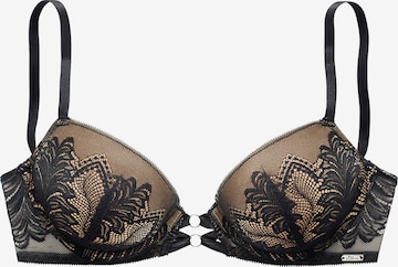 LASCANA Push-up Bra in Black: front