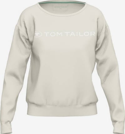 TOM TAILOR Sweatshirt in hellgrau / weiß, Produktansicht