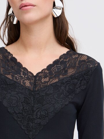 b.young - Sweatshirt ' BYPIRENI LACE TOP - ' em preto