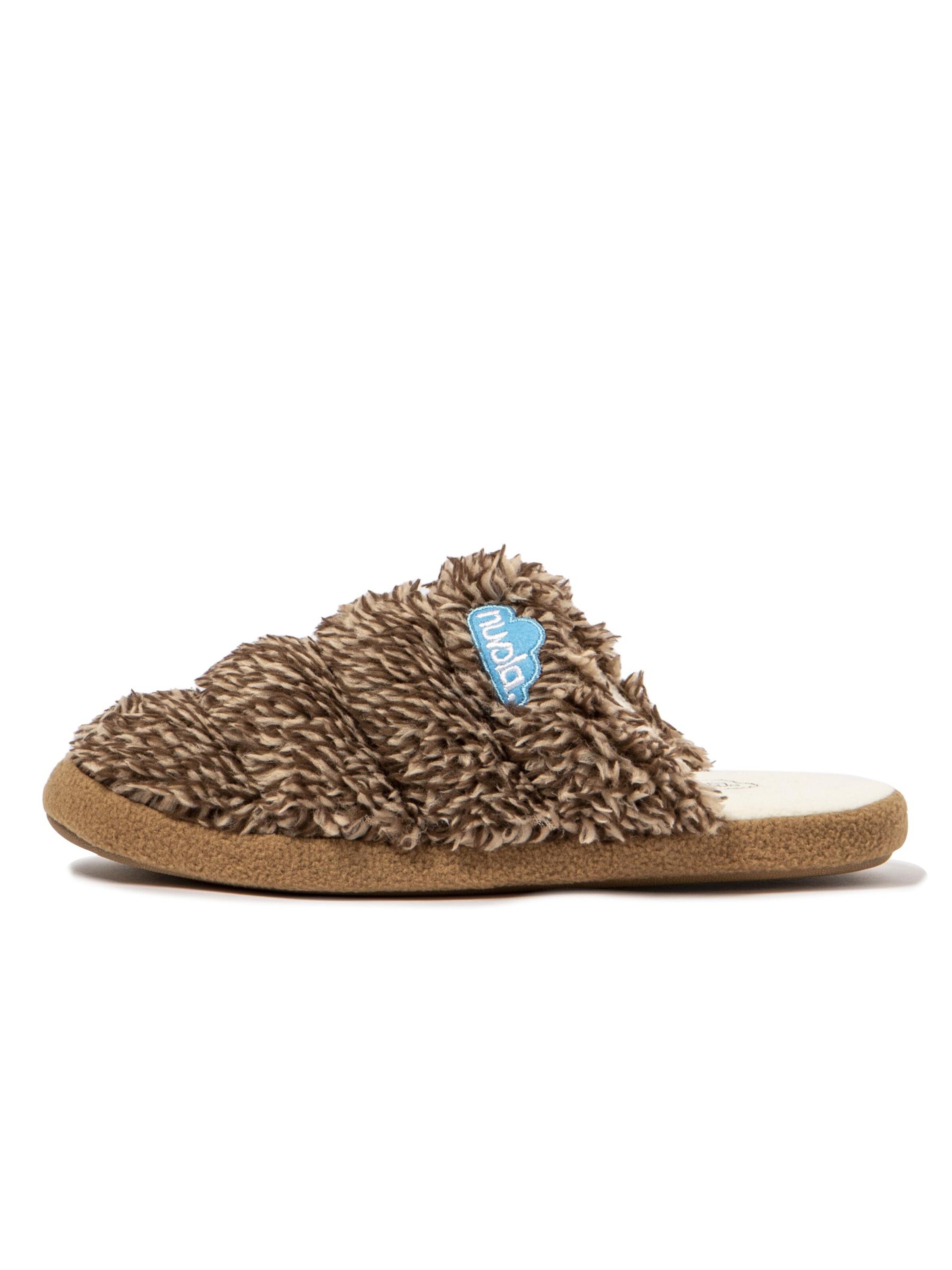 Nuvola. Hausschuh 'Zueco Cloud Polar' in Braun: Vorderseite