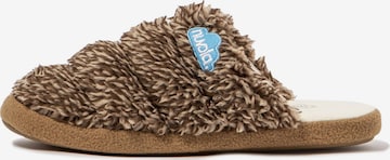Nuvola. Hausschuh 'Zueco Cloud Polar' in Braun: Vorderseite
