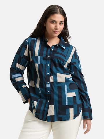 Tom Tailor Women + Blouse in Blue: front