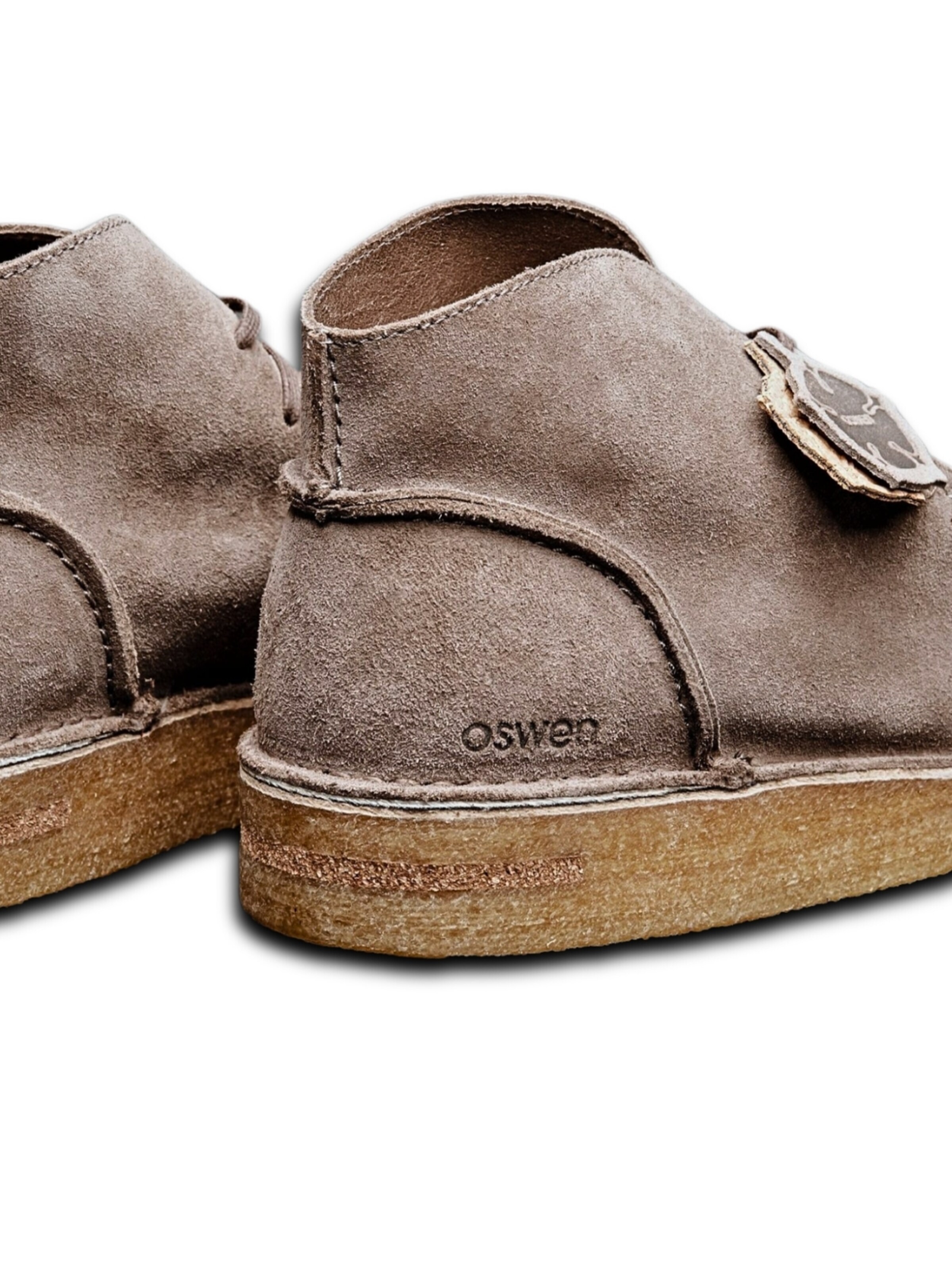 Bottes à lacets 'Ewaldi Suede Boot' oswen en gris