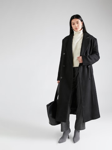 TOPSHOP Between-Seasons Coat in Black