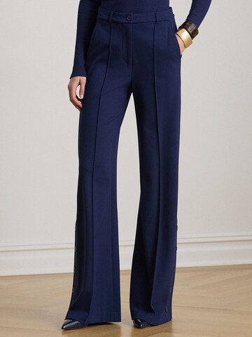 Wide Leg Pantalon à pince Lauren Ralph Lauren en bleu : devant