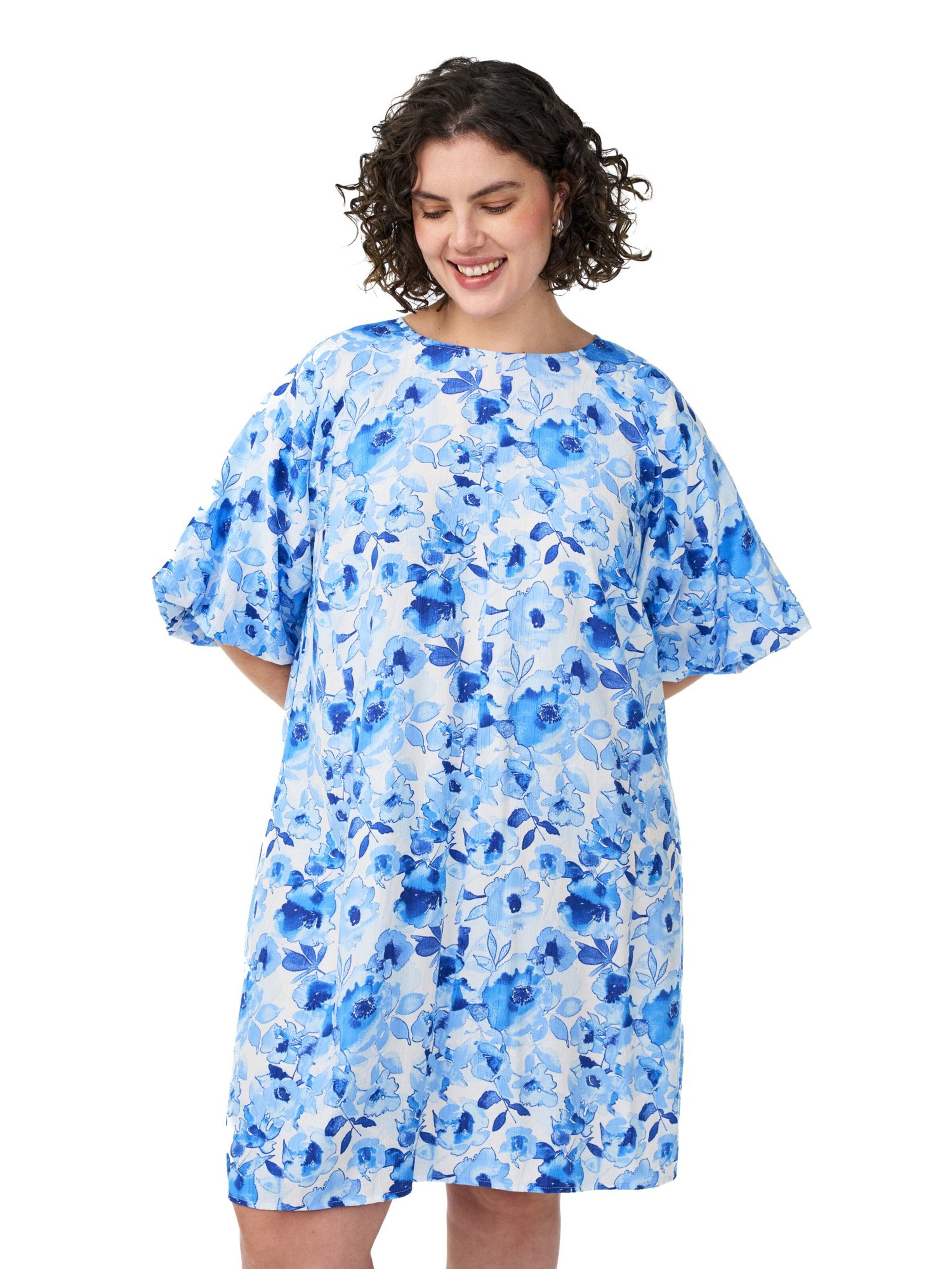 Zizzi Kleid 'Vsol' in Blau: Vorderseite