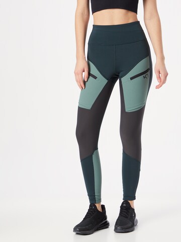 Coupe slim Pantalon de sport Kari Traa en vert : devant