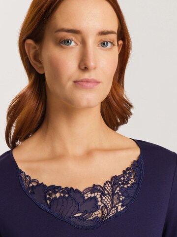 Hanro Nachthemd ' Anne ' in Blauw