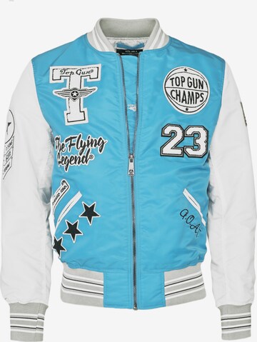 TOP GUN Between-Season Jacket in Blue: front