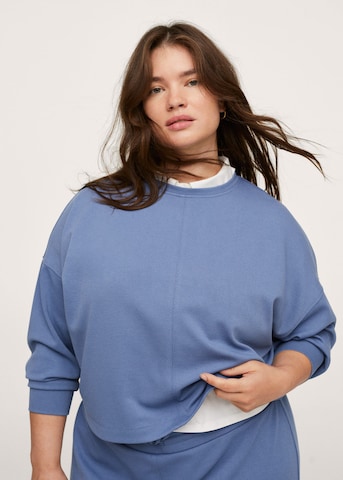 MANGO Sweatshirt 'Amelie' in Blauw: voorkant