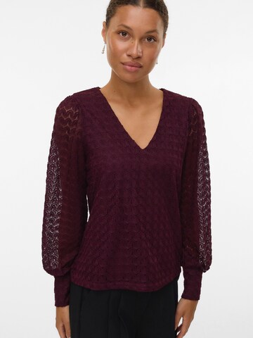 VERO MODA Blouse 'VMBECCA' in Rood: voorkant