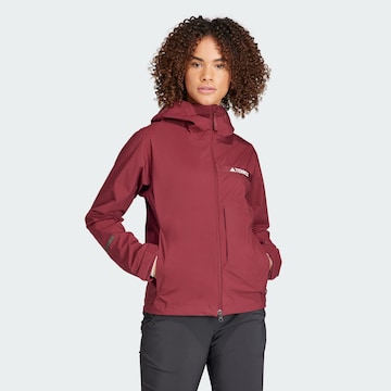 ADIDAS TERREX - Chaqueta de montaña en rojo: frente