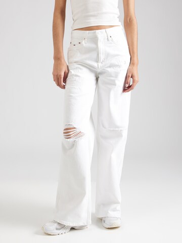 Tommy Jeans Wide leg Jeans 'CLAIRE WIDE LEG' i vit: framsida