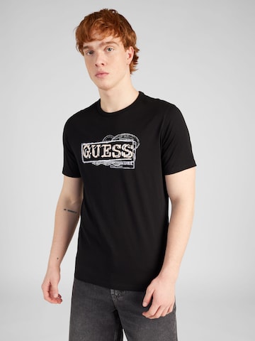 GUESS Shirt in Zwart: voorkant