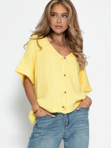 SASSYCLASSY Oversizestrickjacke‌ in Gelb