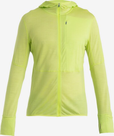 ICEBREAKER Veste en polaire fonctionnelle 'Realfleece Descender' en vert fluo, Vue avec produit