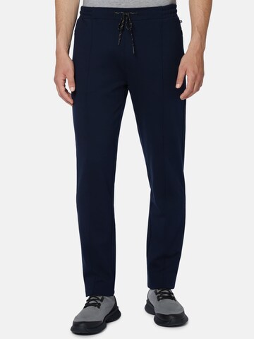 Boggi Milano Slim fit Trousers in Blue: front