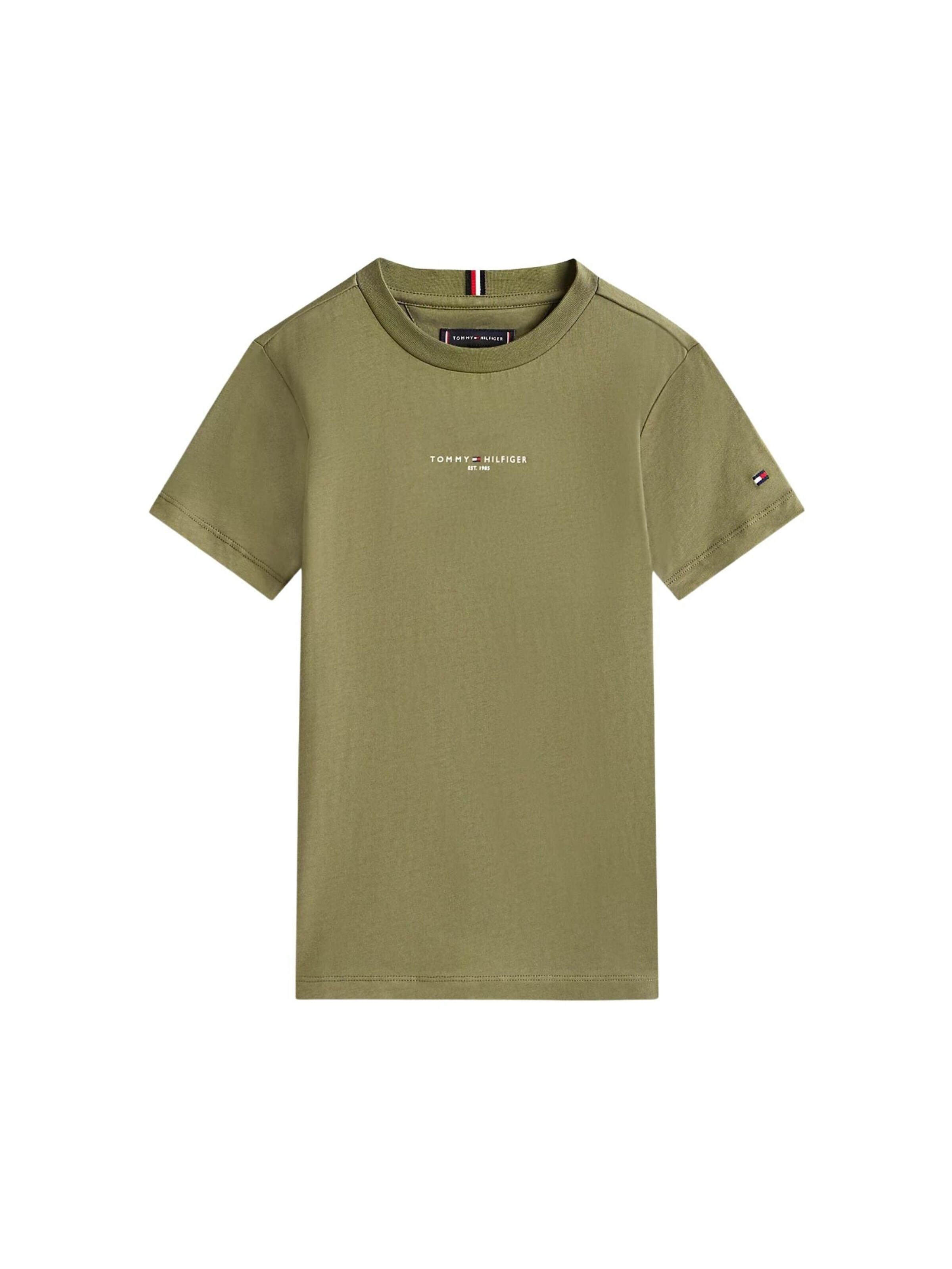 Tommy Hilfiger Kids - Conjunto 'Essential' en verde: frente