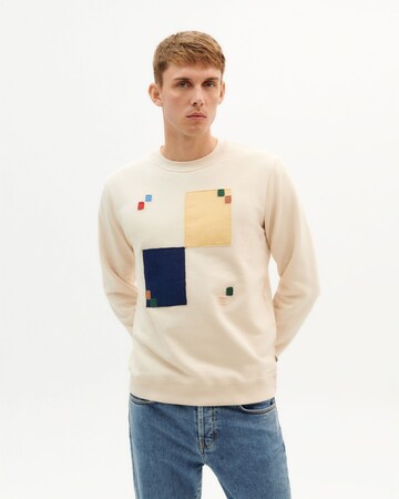 Thinking MU Sweatshirt 'Finkenaeur' in Beige: Vorderseite
