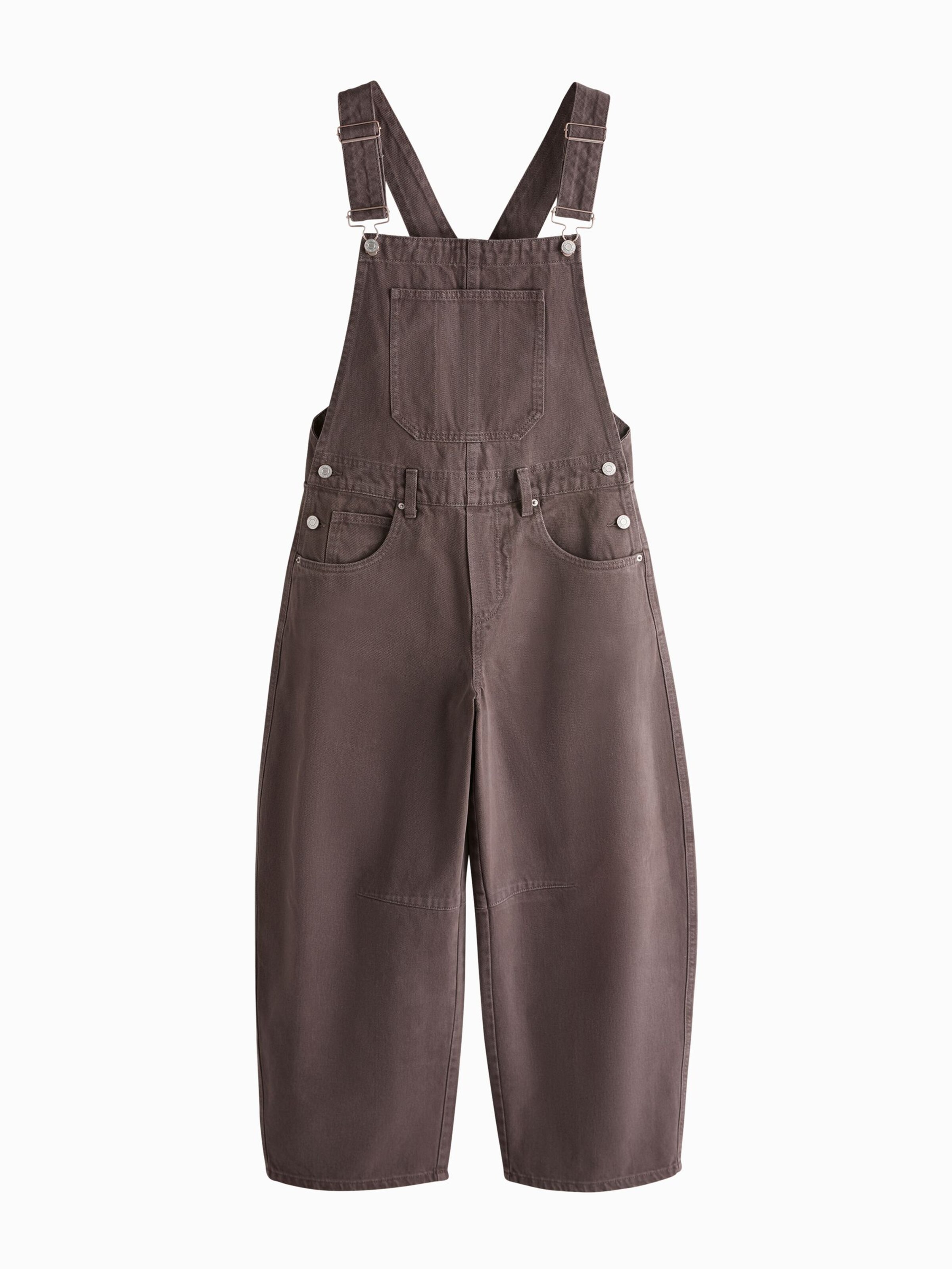 Next Dungaree jeans in Brown: front
