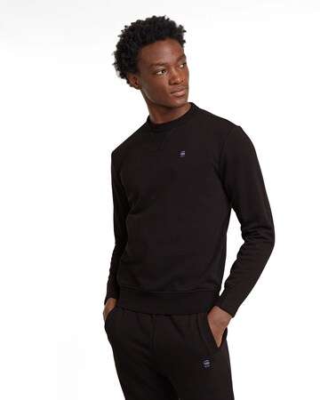 G-STAR Sweatshirt 'Nifous' in Zwart: voorkant