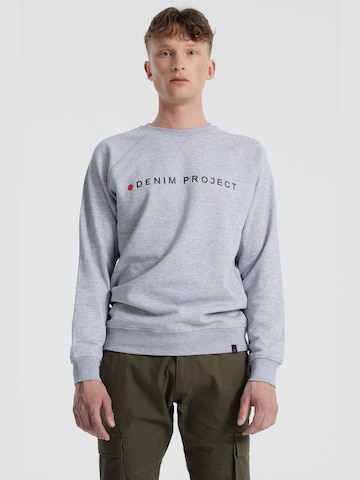 Denim Project - Ajuste regular Sudadera en gris: frente