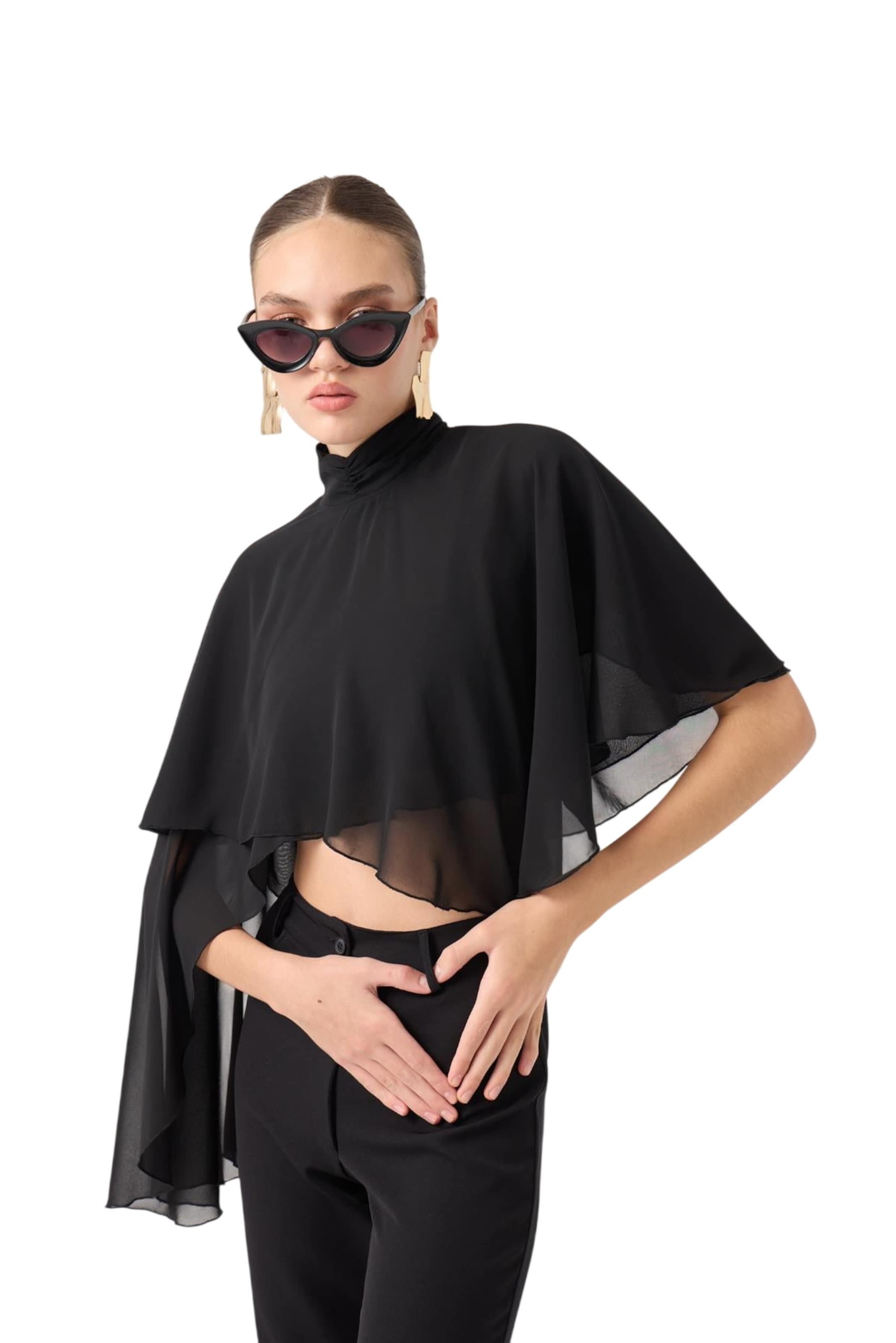 HOLLY LOLLY Bluse in Schwarz