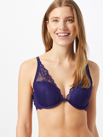 Calvin Klein Underwear Triangle Bra in Blue: front