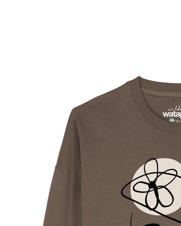 Sweat-shirt 'Self Love ' Watapparel en marron