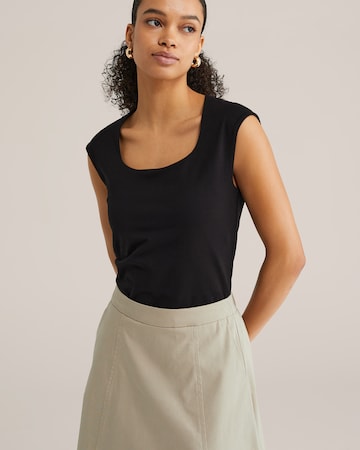 melns WE Fashion Topiņš: no priekšpuses